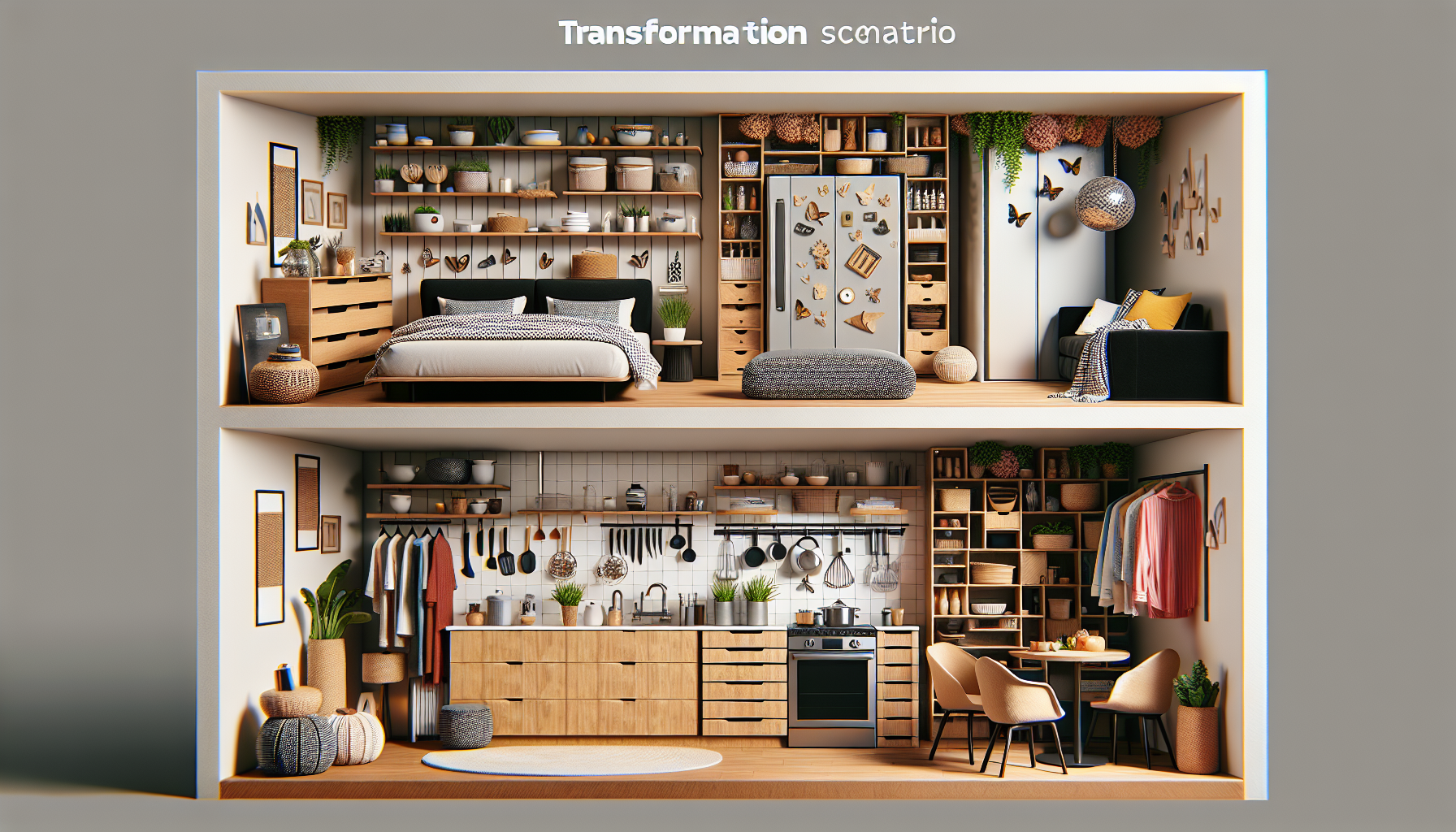 Transform Your Space: 10 Innovative Home Organization Hacks for a Stunning Bedroom and Kitchen Décor